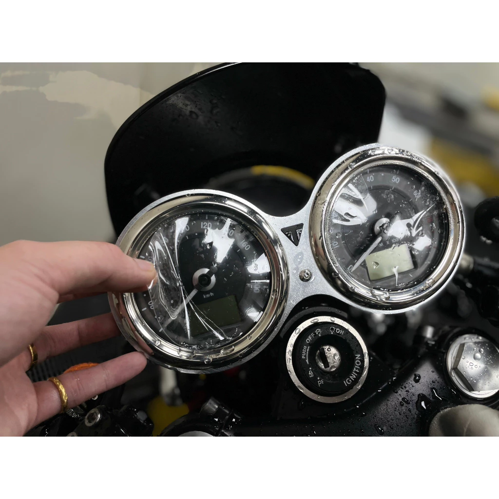 Street twin 1200 大燈 儀表2件組 TPU 犀牛皮
