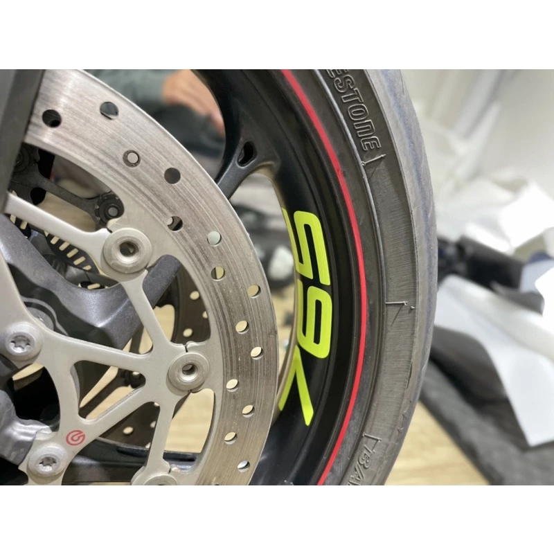 凱旋765 輪框 造型 貼紙 (CB650R MT-15 R15)
