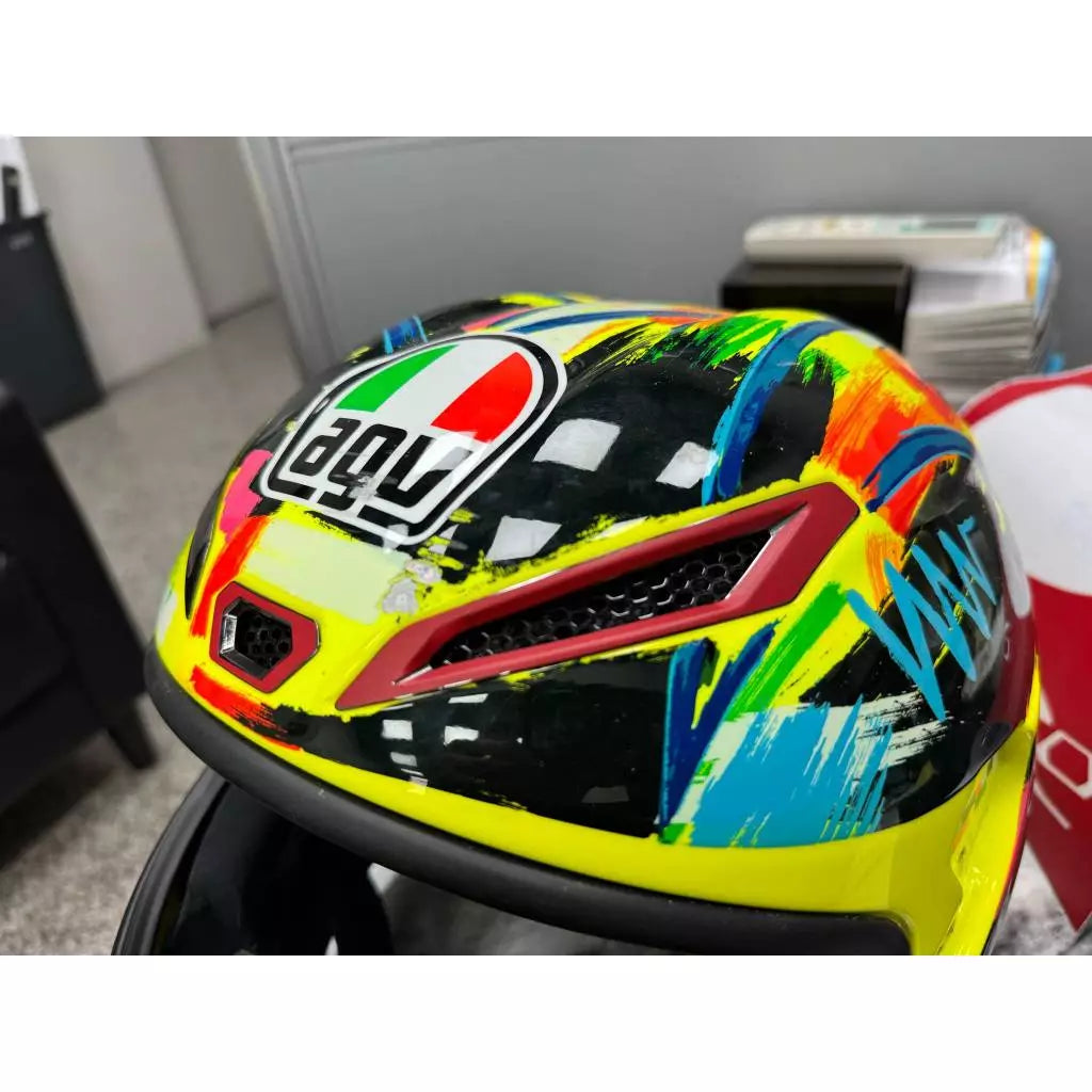 AGV PISTA GP RR 進氣、防水、裝飾貼紙　犀牛皮