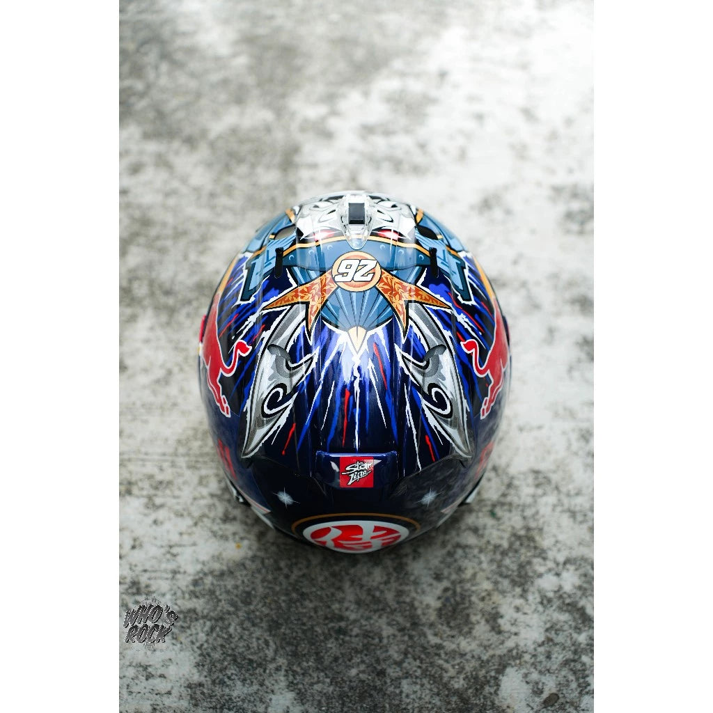 Arai RX7X Pedrosa Shogun 武士帽 選手彩繪 rdbbull貼紙 選手帽