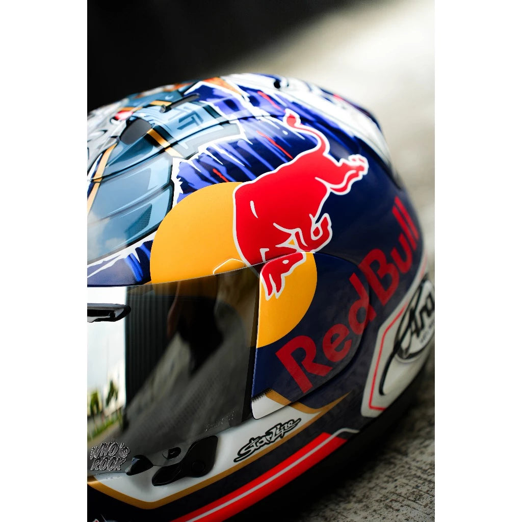 Arai RX7X Pedrosa Shogun 武士帽 選手彩繪 rdbbull貼紙 選手帽