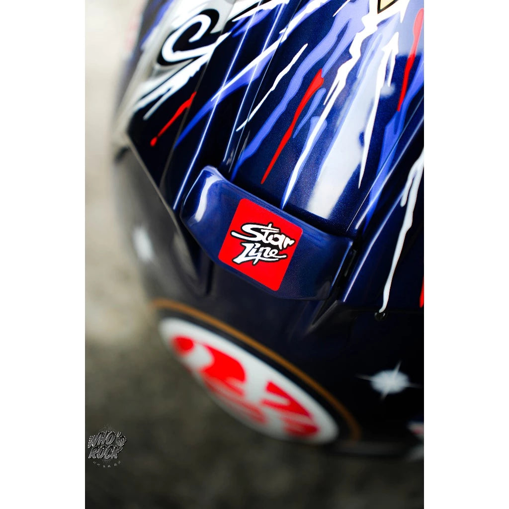 Arai RX7X Pedrosa Shogun 武士帽 選手彩繪 rdbbull貼紙 選手帽