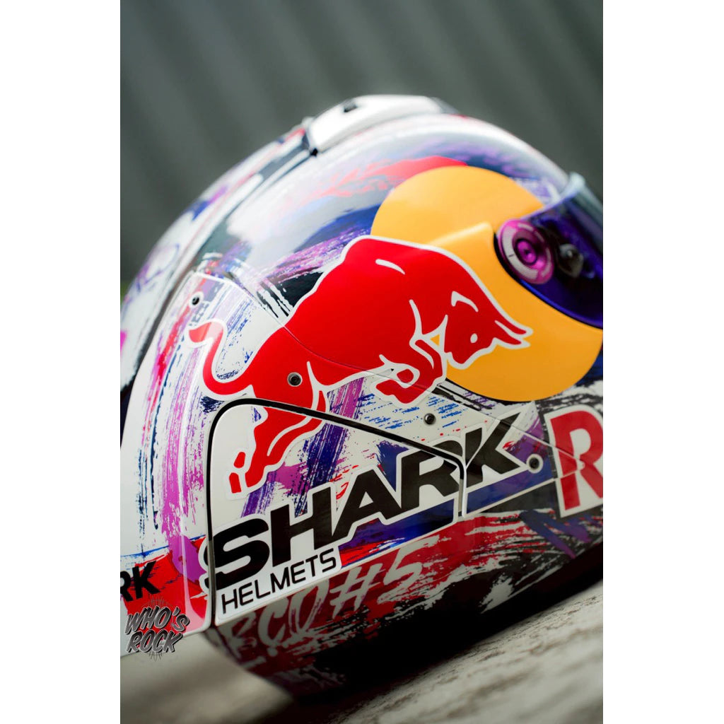 Shark Aeron-GP Zarco 選手彩繪 redbull 選手帽貼紙
