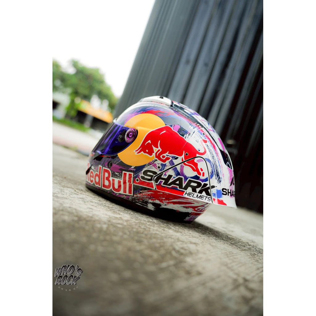 Shark Aeron-GP Zarco 選手彩繪 redbull 選手帽貼紙