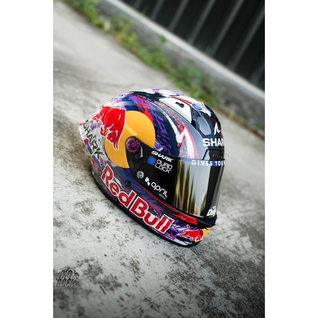 Shark Aeron-GP Zarco 選手彩繪 Motogp 選手帽貼紙 鏡片貼