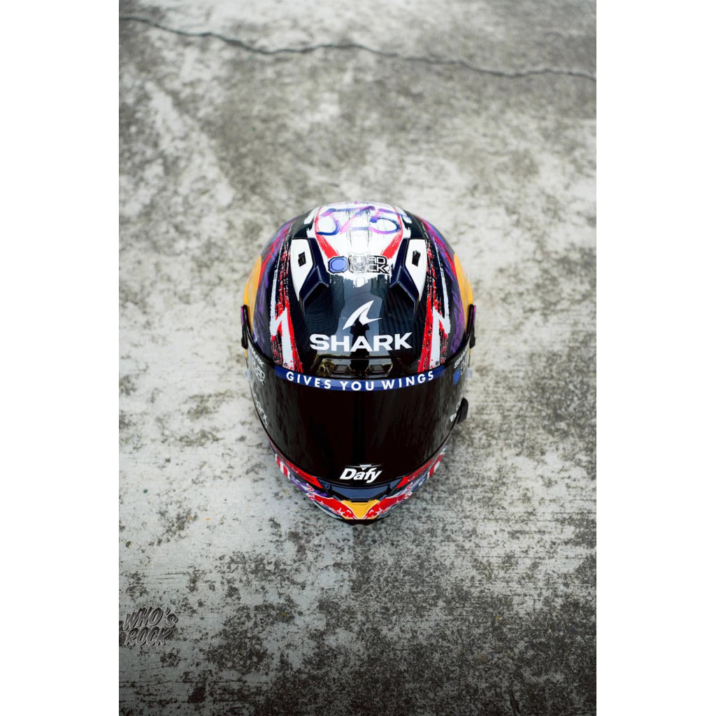 Shark Aeron-GP Zarco 選手彩繪 Motogp 選手帽貼紙 鏡片貼