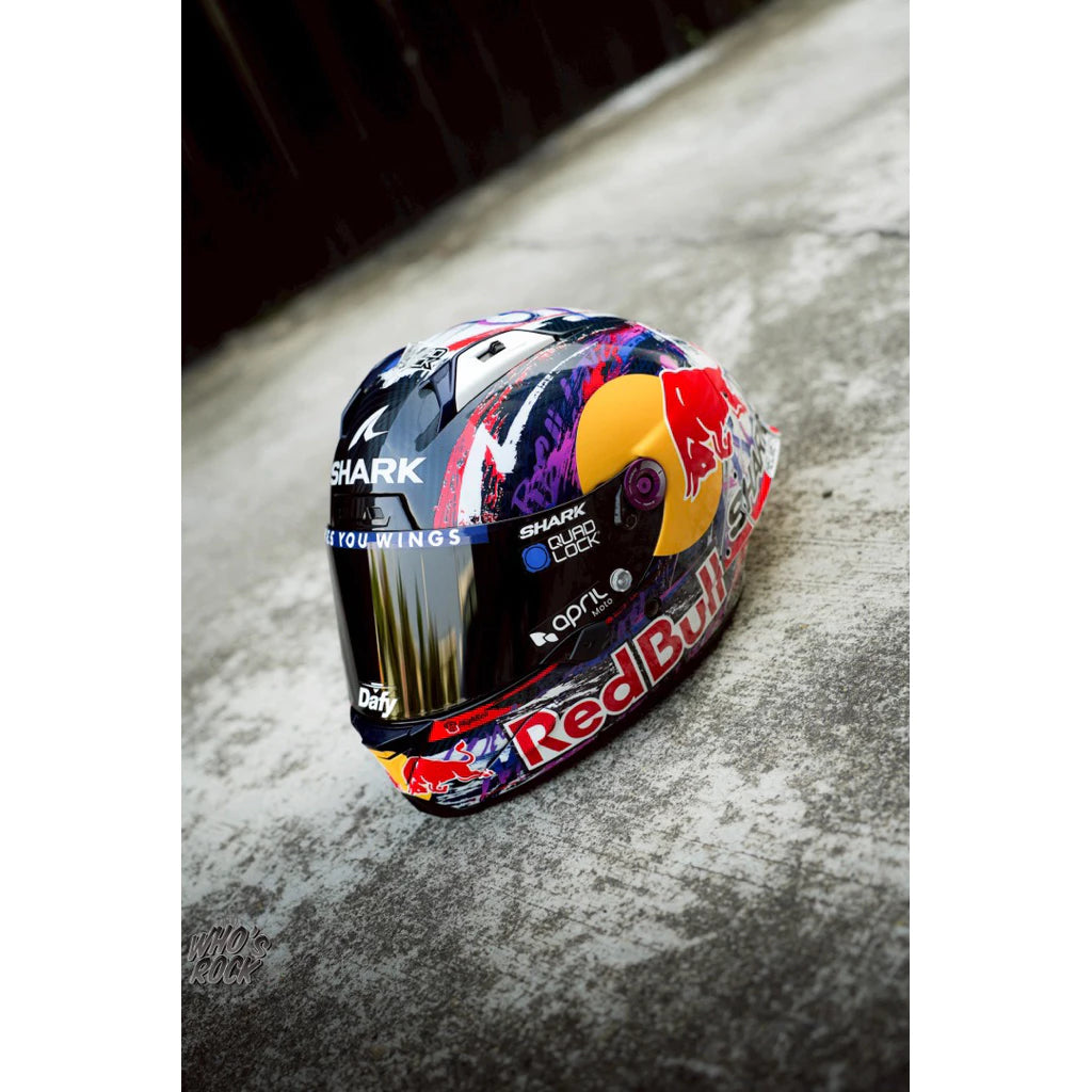 Shark Aeron-GP Zarco 選手彩繪 Motogp 選手帽貼紙 鏡片貼