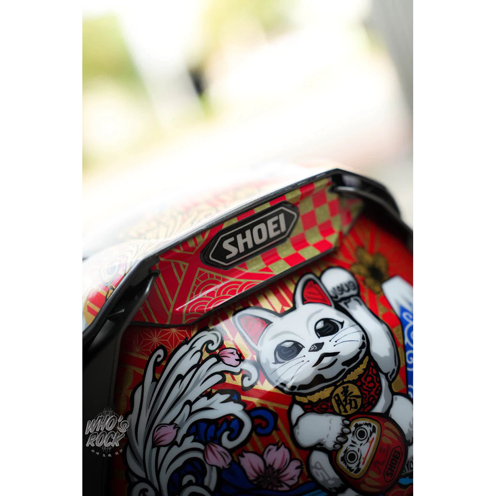 SHOEI X15 MOTEGI 5 招財貓 達摩招財不倒翁 redbull 紅牛下巴貼
