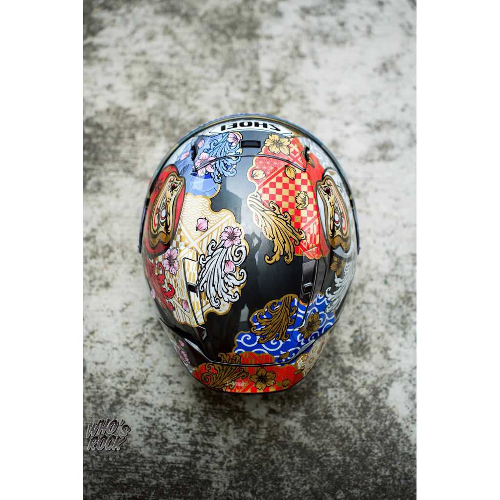 SHOEI X15 MOTEGI 5 招財貓 達摩招財不倒翁 redbull 紅牛下巴貼