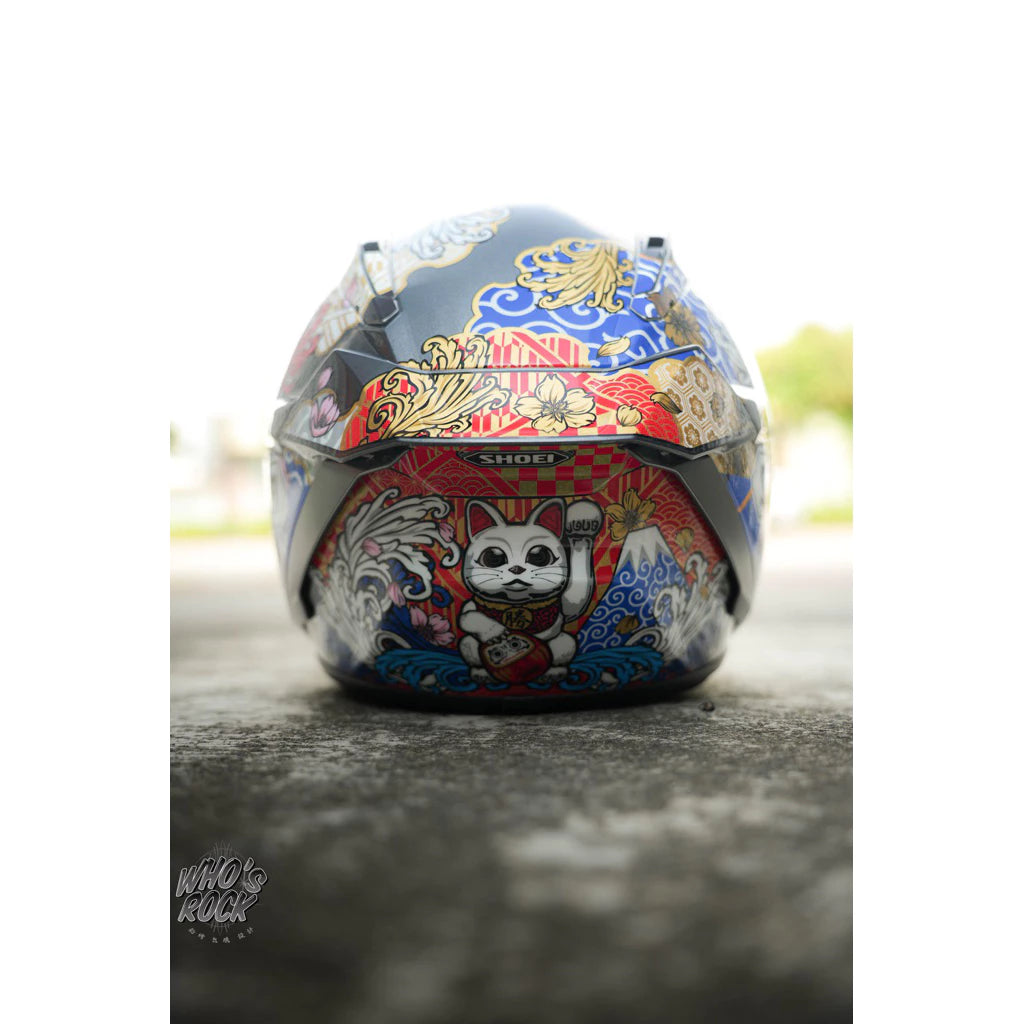 SHOEI X15 MOTEGI 5 招財貓 達摩招財不倒翁 redbull 紅牛下巴貼