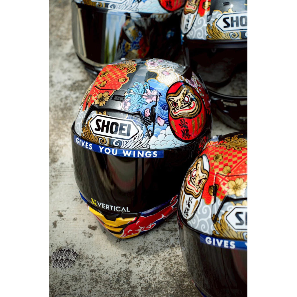 SHOEI X15 MOTEGI 5 招財貓 達摩招財不倒翁 redbull 紅牛下巴貼