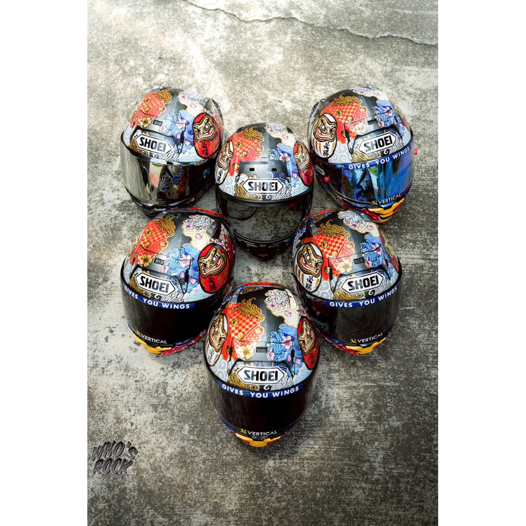 SHOEI X15 MOTEGI 5 招財貓 達摩招財不倒翁 redbull 紅牛下巴貼