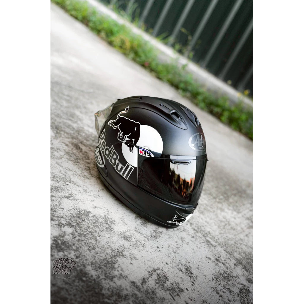 Arai RX7X 素色 黑白紅牛塗裝 選手彩繪 redbull 贊助商 頭盔 貼紙