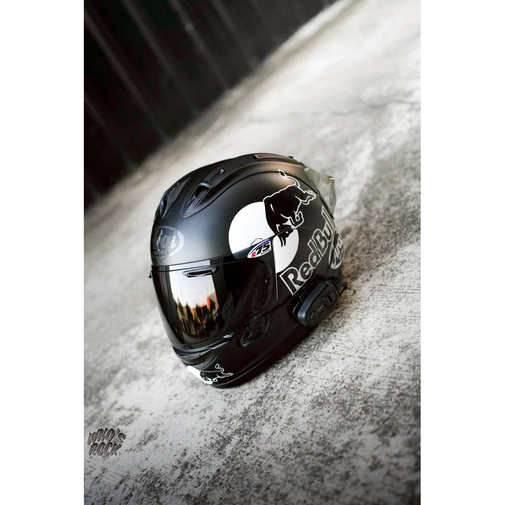 Arai RX7X 素色 黑白紅牛塗裝 選手彩繪 redbull 贊助商 頭盔 貼紙