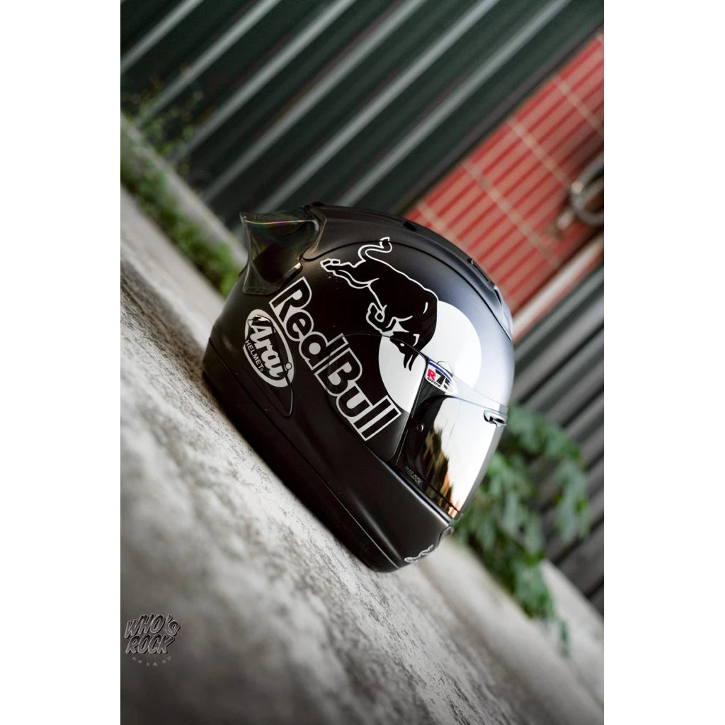 Arai RX7X 素色 黑白紅牛塗裝 選手彩繪 redbull 贊助商 頭盔 貼紙
