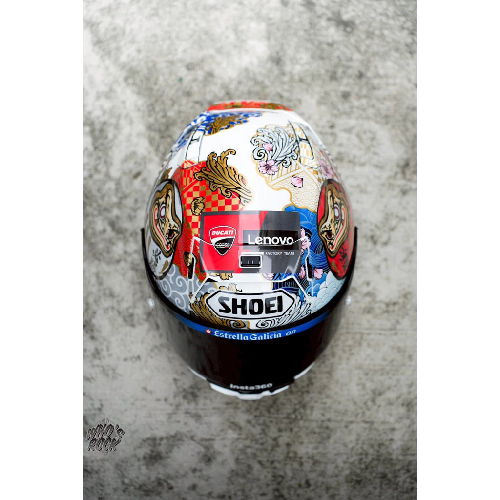 SHOEI X15 MARQUEZ MOTEGI5 TC-6 MM93 白招財貓 選手帽 GP