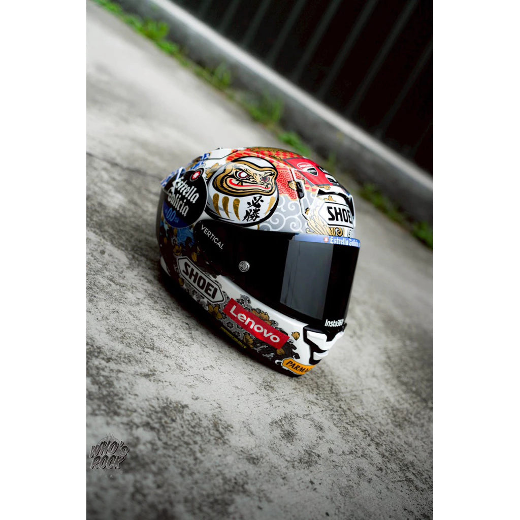 SHOEI X15 MARQUEZ MOTEGI5 TC-6 MM93 白招財貓 選手帽 GP