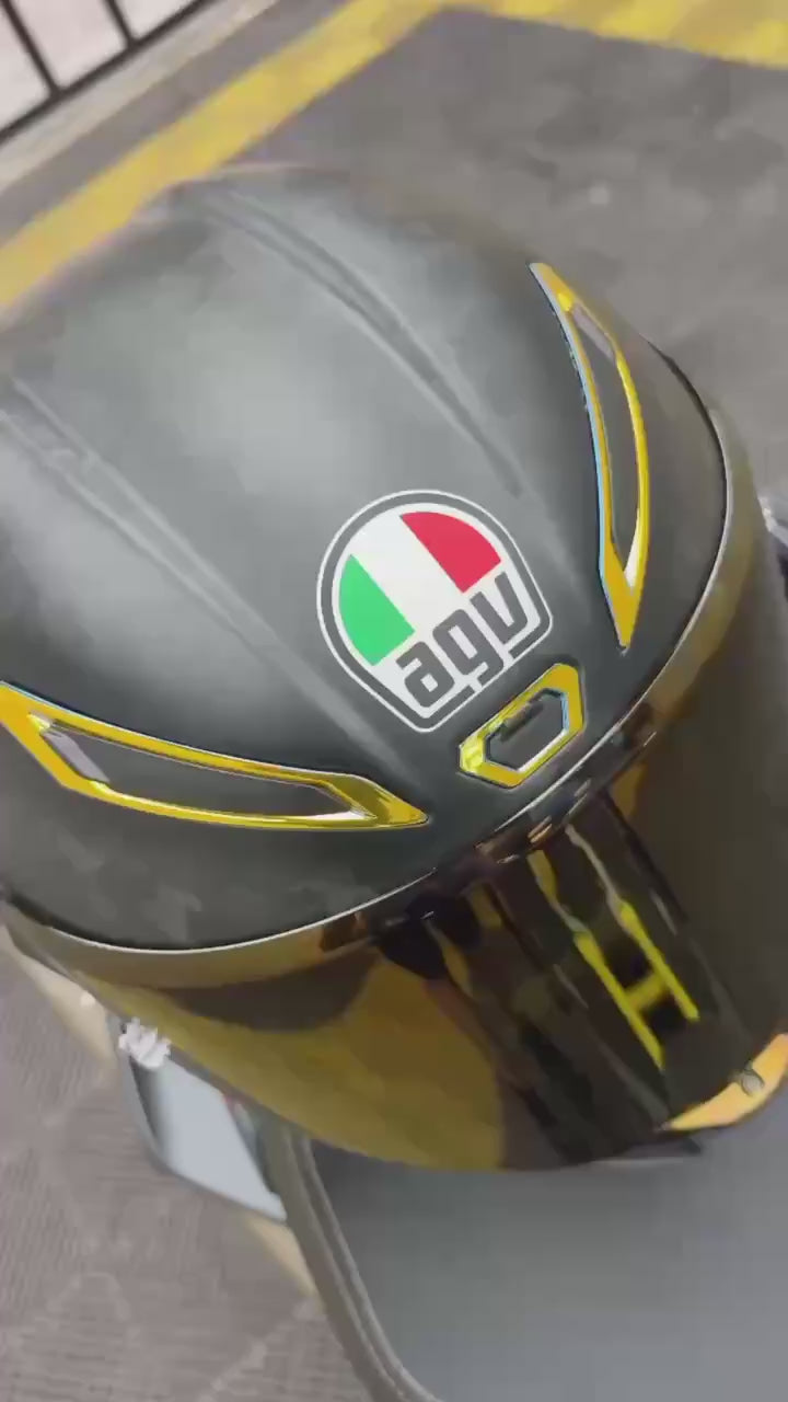 AGV PISTA GP RR 進氣、防水、裝飾貼紙　犀牛皮