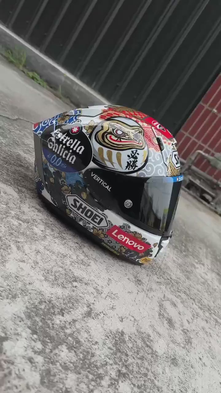 SHOEI X15 MARQUEZ MOTEGI5 TC-6 MM93 白招財貓 選手帽 GP